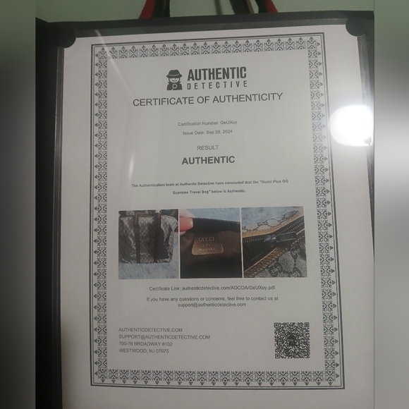 EUC GUCCI Plus Weekender COA Sherry Line Bag - Picture 10 of 12